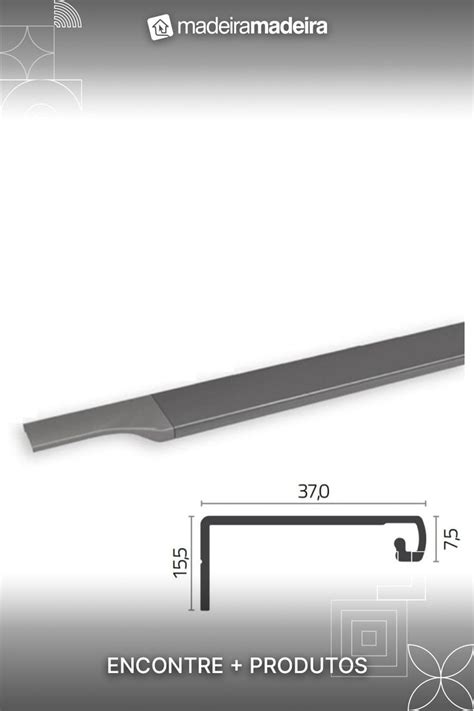 An Image Of A Metal Handle With Measurements For The End And Side Bars