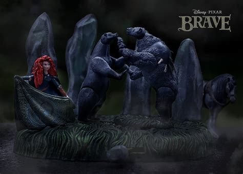 Dan The Pixar Fan Brave Bear Playset From The Disney Store
