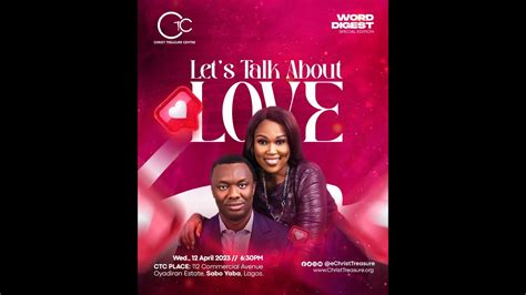 Ctc Livestream Mid Week Service Lets Talk About Love Part Youtube