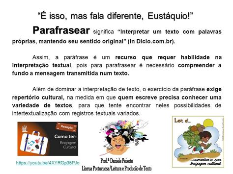 O Que É Parafrasear Um Texto - O Que é Parafrasear Um Texto - GITEDU