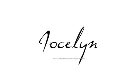 Jocelyn Name Tattoo Designs