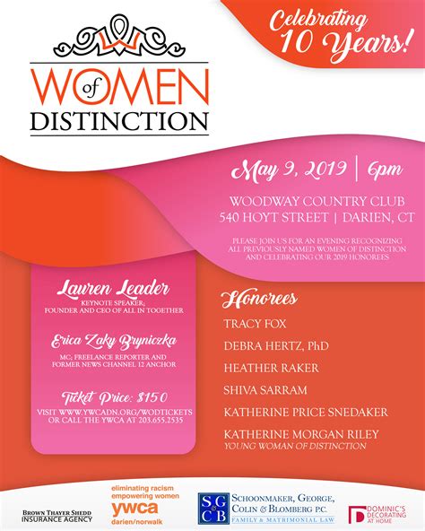 Women Of Distinction Awards Presented By The Ywca Darien Norwalk