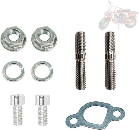 Jmchstore Exhaust Muffler Pipe Mounting Hardware Studs Kit