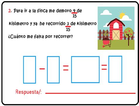 Matemáticas Problemas de restas de fracciones