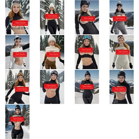 Winter Holidays 2025 Calendar Naked Women Big Breasts By Desire Calendars Etsy