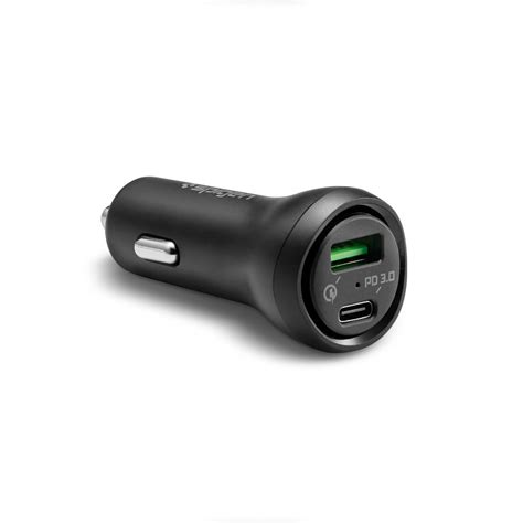 Tẩu sạc xe hơi Spigen Steadiboost USB C PD3 0 Car Charger 1c1a 27W