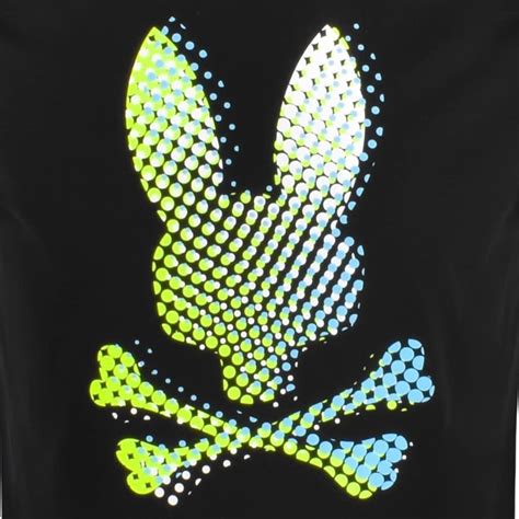 Psycho Bunny Graphic Logo T Shirt Black Mainline Menswear