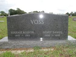 Henry Daniel Voss Find A Grave Memorial