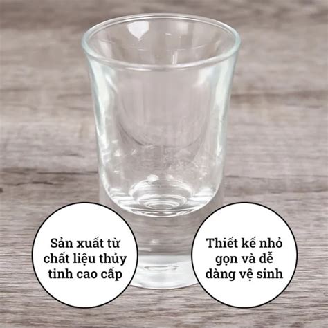 Ly Rượu Thủy Tinh Luminarc Hot Shot 34ml chính hãng 2025
