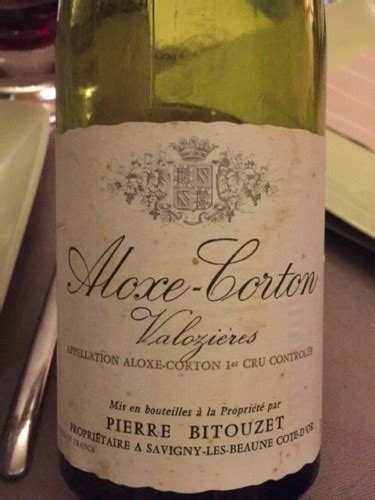 Pierre Bitouzet Aloxe Corton Premier Cru Les Valozi Res Vivino Us