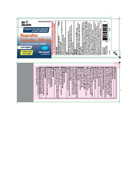 Ndc Ibuprofen Capsule Liquid Filled Oral