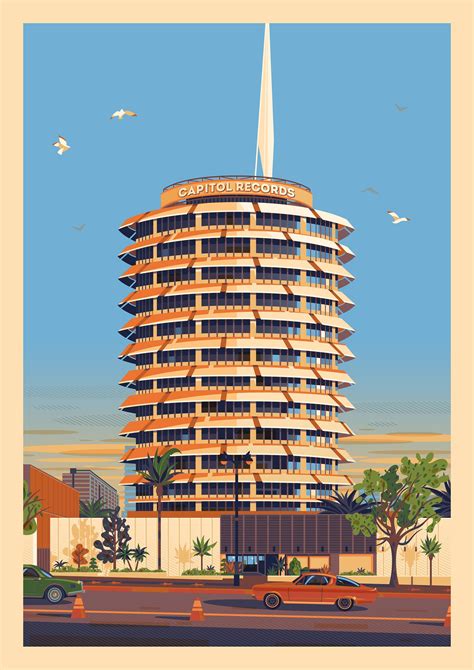 My Illustrated Tribute To The Capitol Records Building Capitol