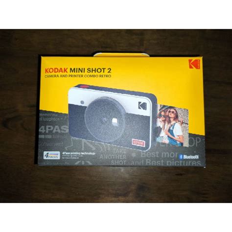 (ครบชุด)Kodak mini shot 2 retro สีเทาดำ กระดาษพิมพ์ภาพ 60 แผ่น ...