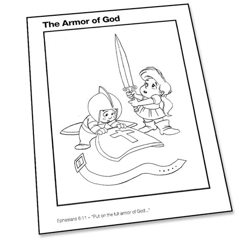 The Armor Of God Coloring Page Super Church