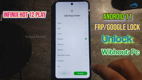 How To Bypass Frp Google Account Infinix Hot Play X C Android