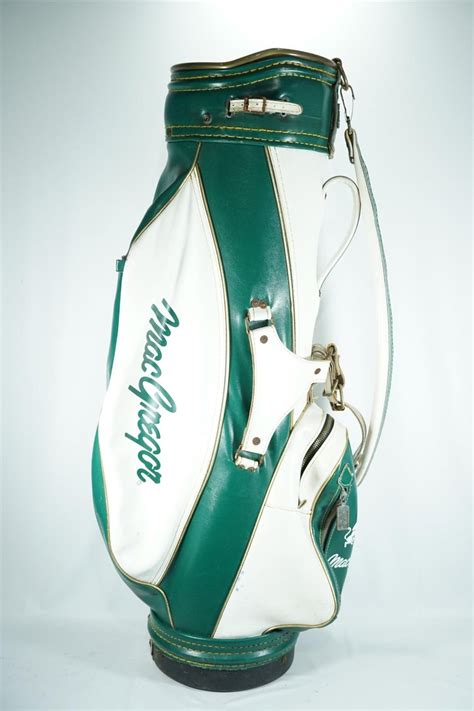 Macgregor Vintage Cart Bag White And Green St Johns Institute
