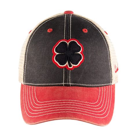 Black Clover Live Lucky Caps Two Toned Vintage 4 Black Red