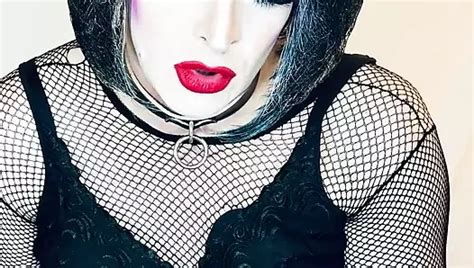 Slutty Sissy In Heavy Makeup Pleases Man On Webcam Shemale Stockings Porn Feat SlutDebraTG