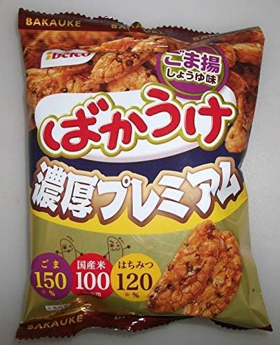 Jp 栗山米菓 ばかうけ 濃厚プレミアム ごま揚しょうゆ味 51g×3袋 食品・飲料・お酒