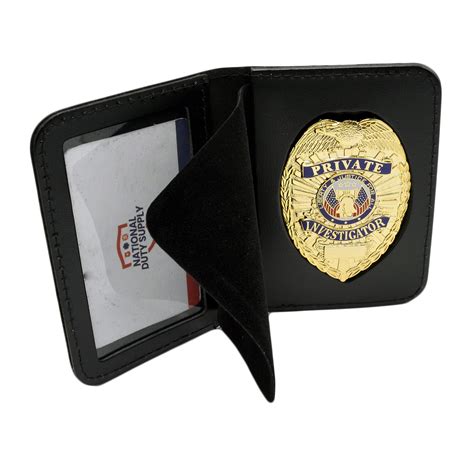 Private Investigator Badge And Case Combo Etsy