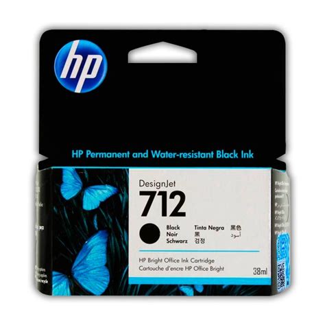 Tinta HP 712 Black 【Cartucho 3ed70a de 38ml】 Original