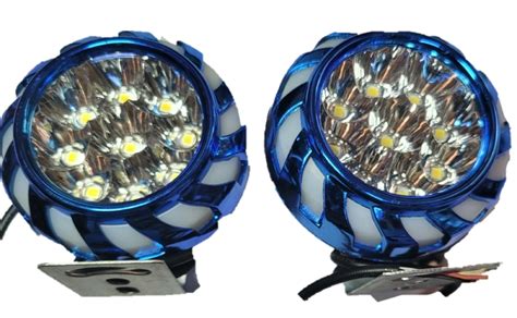 Faro De Led Para Motocicleta Led Rgb Fijo Estrobo