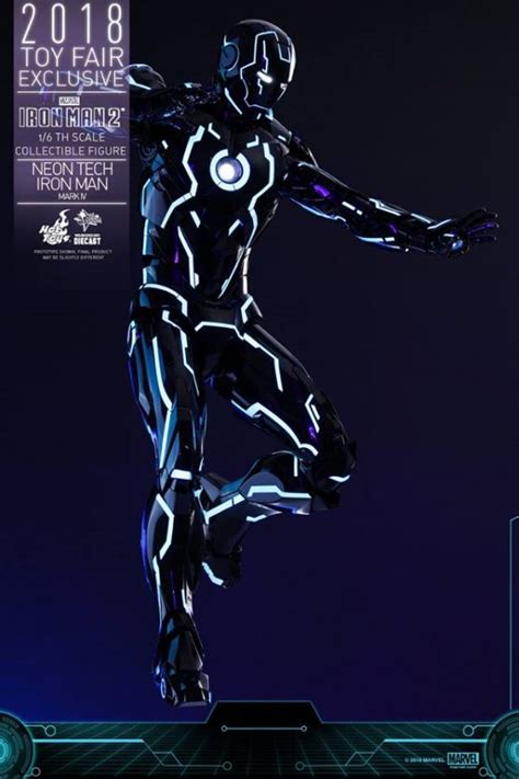 Hot Toys Th Scale Neon Tech Iron Man Mark Iv Iron Man Rio X Teir