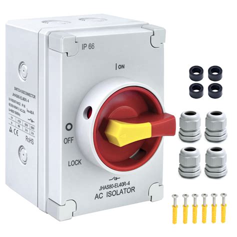 Mua 40amp Ac Disconnect Switch Ac 800v Ip66 Waterproof Isolation Pv On Off Rotary Switch 4 Pole