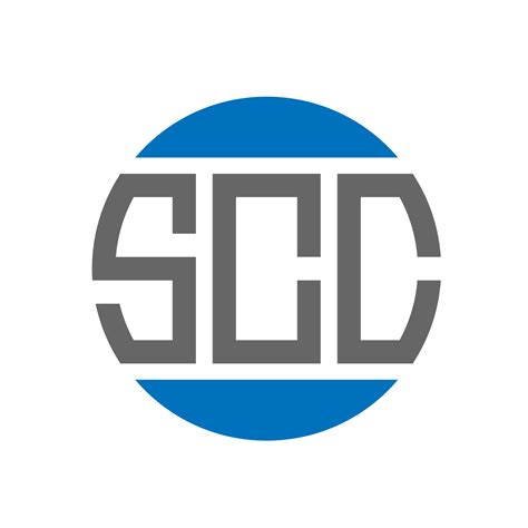 Scc Letter Logo Design On White Background Scc Creative Initials