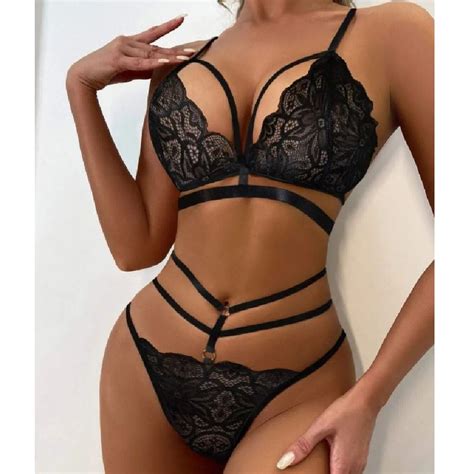 Sexy Floral Lace Lingerie Set Eros Ke Lingerie