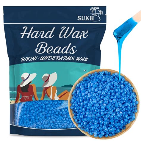 Amazon Sukh Hard Wax Beads For Hair Removal Blue Hard Wax Beans Hot Wax Beads Hair