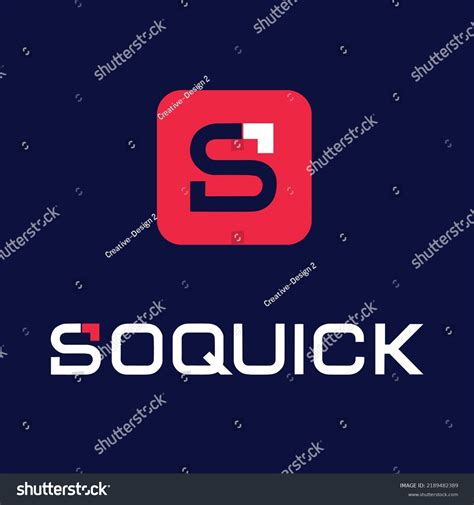 quick logo design creative concept stock vector royalty
