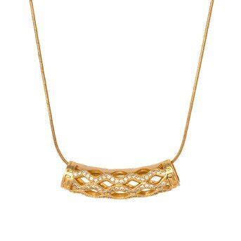 K Gold Plated Stainless Steel Necklace Intensity Sku