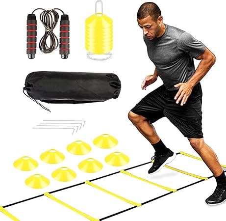 Jewaytec Fu Balltrainingsset Agility Speed Ladder Koordinationsleiter