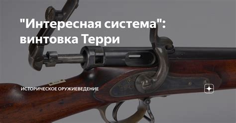 "Интересная система": винтовка Терри | Историческое оружиеведение | Дзен