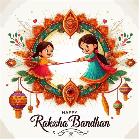 Festival Indiano De Irm Os E Irm S Feliz Conceito De Raksha Bandhan