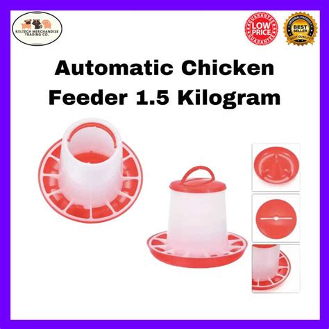 Automatic Chicken Feeder Bucket For Feeds Kg Chicken Waterer