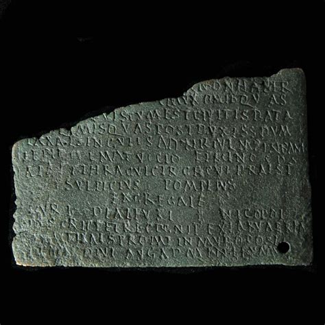 Fragment Of A Military Diploma From The Period Of Emperor Antonius Pius