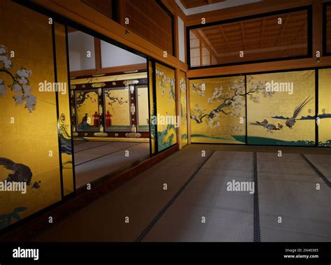 Interior Rooms Of The Honmaru Palace In The Nagoya Castle Japan Stock