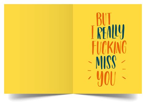 Pain In The Ass Oversized I Miss You Card InYourFace Designs