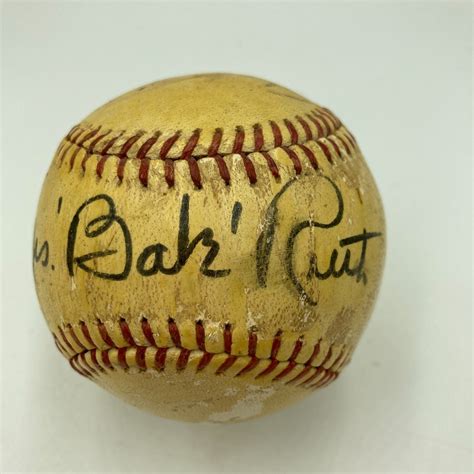 Mrs Babe Ruth Signed Autographed 1950 S Minor League Baseball JSA COA
