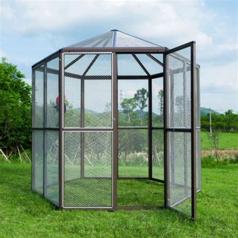 Walk In Aluminum Bird Aviary Large Cages Reptile Parrot