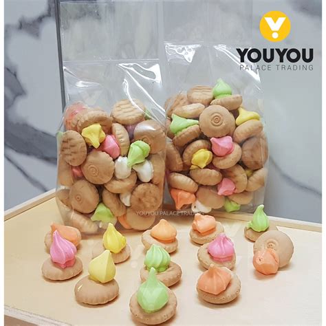 Iced Gem Biscuits Biskut Bunga Biskut Ais Jem Atap Biscuit 花占饼干