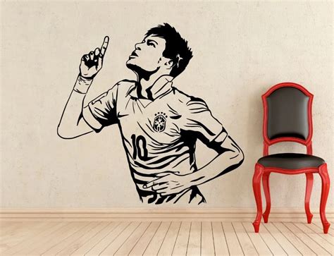 Neymar Wall Decal Football Player Barcelona Vinyl Sticker Decor Mural