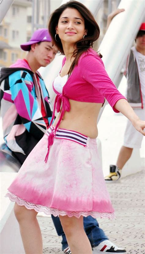 Actress Tamanna Bhatia Hot Stills Pink Dress