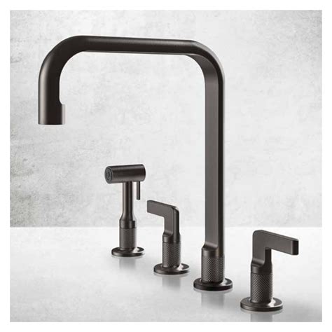 Gessi Robinet Grav Avec Douchette Trous Noir Mat