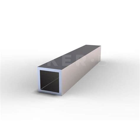 Труба квадратная алюминиевая 25х25х1,5 мм, длина 6 м | zuker.by