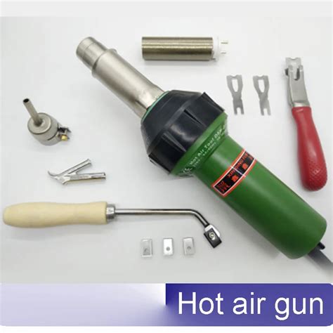 W Hot Air Plastic Welding Torch For Pvc Pp Pe Plastic Flooring Adjustable Temperature