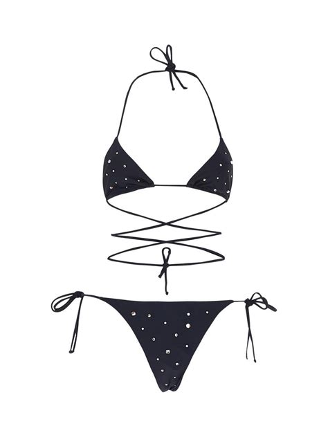Alessandra Rich Lycra Triangle Bikini Alessandra Rich