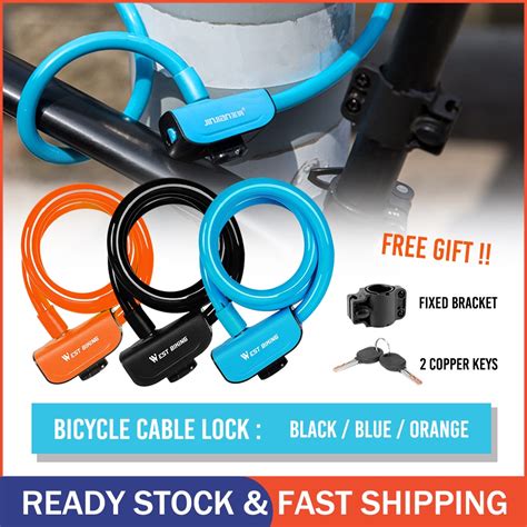 Jual Rks Kunci Gembok Sepeda Bike Bicycle Lock Ring Cm Portable